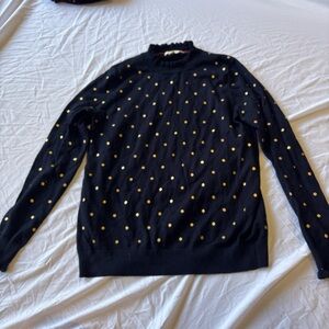 Boden Navy Sweater with Red Accent
